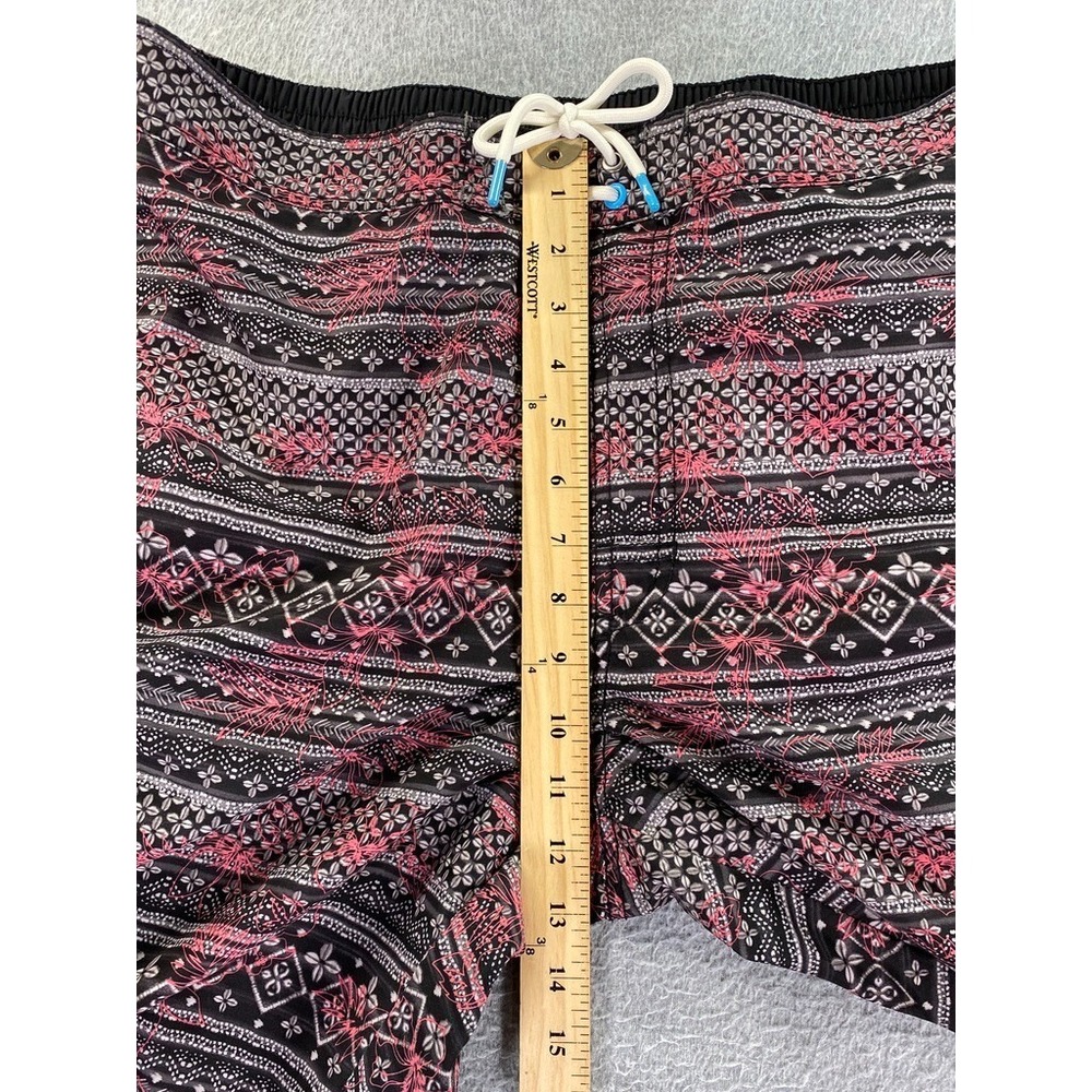 Tommy Bahama Swim Trunks Men's L Tropical Pink Black Lined Swim Surf Beach - Picture 9 of 13